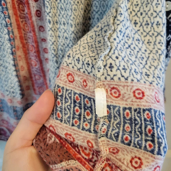 Lucky Brand Boho Printed Button Front Tank Top - Picture 8 of 8